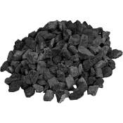 Arisac - Gravier en marbre noir 20 kg 8/14 mm (Lot de 2) - Noir