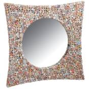 Aubry Gaspard - Miroir carré incurvé en papier recyclé