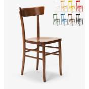 Chaise en bois rustique pour salle à manger cuisine