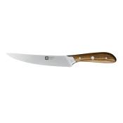 Couteau à découper 20 cm en Acier X50CrMoV15 + Bois