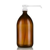 Distributeur de savon à bec long rechargeable ambré