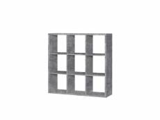 Étagère cube 9 casiers décor béton - classico 67282066