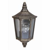 Etc-shop - Lampe d'extérieur lanterne applique alu fonte noir et or h 35 cm lampe de jardin 1x E27