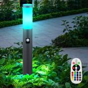Etc-shop - Lampe de jardin avec détecteur de mouvement Lampe de jardin anthracite E27 éclairage d'allée de jardin en acier inoxydable, 3 réglages de