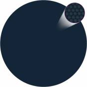Film solaire de piscine flottant pe 381 cm Noir et bleu Vidaxl Noir et bleu