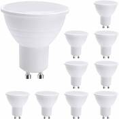 Groofoo - led GU10 Spotlight Bulbs,GU10 led Light Bulbs,7W Warm White (50W Halogen Equivalent) Energy Saving Light Bulb,600LM 120° Beam