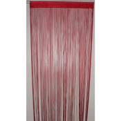 Homemaison - Rideau à Fils Spaghetti Rouge 90x240 cm - Rouge