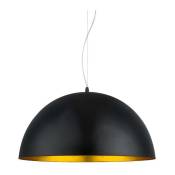 Iluminashop - Lampe Suspendue Noir et Or Design SemiSphere 1XE27