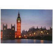 Jandei - Tableau avec 8 led Tour Big Ben Londres 60