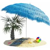 KINGSLEEVE® Parasol inclinable Hawaii 192 cm Parasol de plage Ø 160 cm réglable Jardin terrasse extérieur Bleu