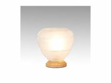 Lampe à poser en verre blanc opaque - valo art deco 70587256