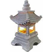 Lanterne solaire,Lanterne Japonaise Exterieure Jardin, Solaire Exterieure Décoratifs Jardin Zen Statue Lanterne Pagode,Créatif Cadeau Vintage