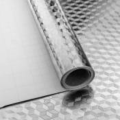 Linghhang - Papier Adhesif pour Meuble 40x200cm Cuisine Auto-Adhésif Papier Peint Adhesif Meuble Autocollants Aluminium Rouleau Imperméables et