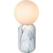 Lucide - Lampe de table - 1xE27 - Blanc marbol