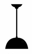 onli fougère Lampe de table, E14 contemporaine 25 x 25cm bronze