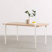 Pied avec fixation étau / H 75 cm - Pour créer table & bureau - TIPTOE blanc en métal