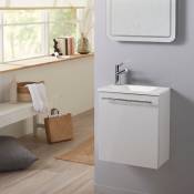 Planetebain - Meuble lave-mains pour wc blanc avec