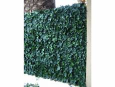 Plaques murales carrées, feuillage effet lierre coloris vert de 12 dalles - dim dal : 50 cm x 50 cm