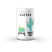 Porte-savonbrosse à dents à poser blanc en céramique mod. Cactus