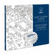 Poster à colorier Football / 100 x 70 cm - OMY Design & Play blanc en papier