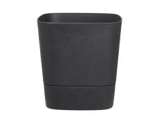 Pot de fleurs carré extérieur/intérieur 38 x 38 cm Elho Aqua Care Greensense gris charbon