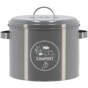 Secrets Du Potager - Poubelle de cuisine à compost ronde 6 litres