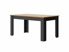 Table à manger rectangulaire 1 allonge manchester, made in france diagone 1E16040