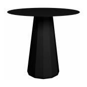 Table ronde en acier mat noir 80 cm Ankara - Matière