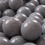 300 ∅ 7Cm Balles Colorées Plastique Pour Piscine Enfant Bébé Fabriqué En eu, Gris - gris - Kiddymoon