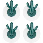 4 Pièces Crochets Adhésifs Cactus Crochets à Serviettes