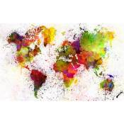 Affiche carte du monde, 60x40cm - made in France -