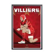 Affiche Rugby - RC Toulon - Gabin Villière 30x40 cm