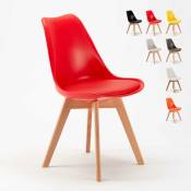 Ahd Amazing Home Design - Chaise de salon et bar design scandinave avec coussin nordica Goblet Couleur: Rouge