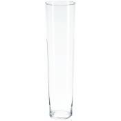 Atmosphera - Vase pour les fleurs, élégant plat en verre de forme simple