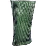 Beliani - Vase à fleurs Décoratif 26 cm Design Moderne Verre Forme Abstraite Vert Marpissa - Vert