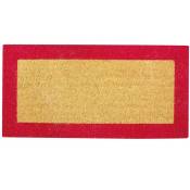 BTB - tapis coco bicolor rouge 40X80 tapis benoit 101591