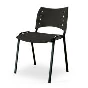 Chaise de Bureau Iso Smart Plast Noir ral 9005 - Confort