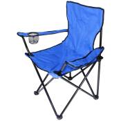 Chaise de camping pliante en acier 50 x 50 x 80 cm