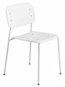 Chaise empilable Soft Edge 45 / Métal & plastique - Hay blanc en métal