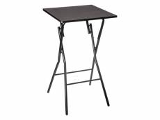 Eazy living table pliante 60 x 60 cm inès noir EYFU950-BK
