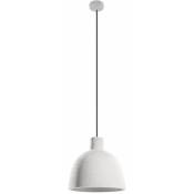 Etc-shop - Lampes suspendues béton blanc lampe suspendue salle à manger lampe pendule dôme design plafonnier spot, 1x E27 max.60W, DxH 28x100
