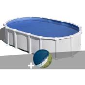 Kit piscine acier blanc Gré Haïti ovale 10,20 x 5,75