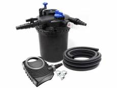 Kit set bassin 12000 litres 11 watts uvc pompe 10000 lparh tuyau 10 m kit de filtration helloshop26 16_0001920