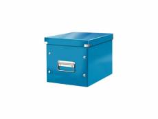 Leitz click & store cube - boîte de rangement - m - bleu