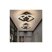 Lot de 2 éClairage De Plafond Modernes 3000k-6000k RéGlable Luminaire Pour Salle à Manger,Cuisine, Chambre, Couloir, Bureau (Noir)