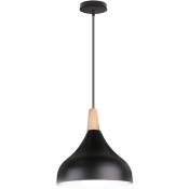 Lustre suspension créative simple E27 éclairage intérieur lampe suspension chambre salon (noir) - Noir