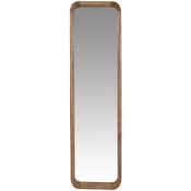Miroir rectangulaire en bois de manguier 39x140