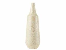 Paris prix - vase long motif mosaïque "nuye" 71cm ivoire