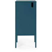 Petit meuble de rangement en bois H89cm - Uno - Couleur - Bleu Canard Tenzo