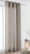 Rideau Authentique en 100% lin - Gris beige - 135 x 260 cm